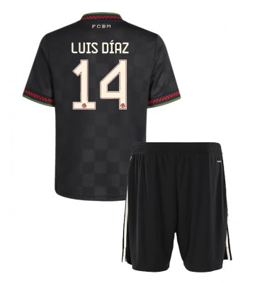 Bayern Munich Luis Diaz #14 Tredjetrøje Børn 2025-26 Kortærmet (+ Korte bukser)